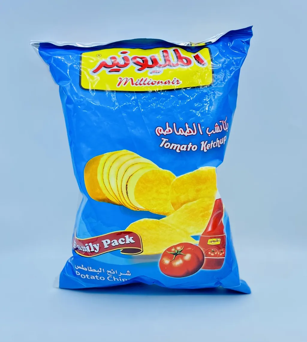 بطاطس المليونير بكاتشب الطماطم عائلي 120جم