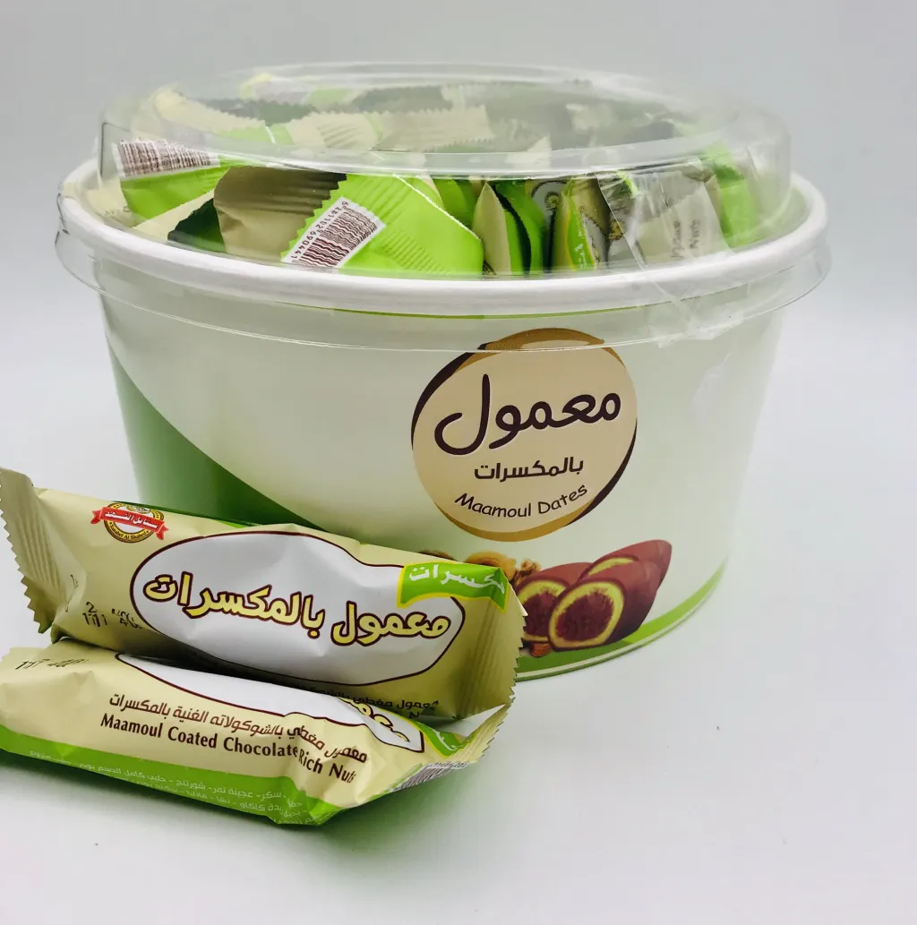 معمول شهد أصابع مكسرات مغطى بالشوكولاتة 16×425