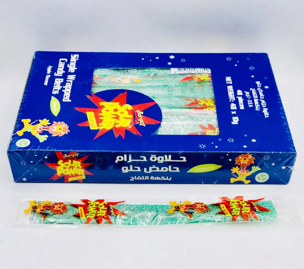جيلي شريط حامض بالتفاح الوفاق12×48