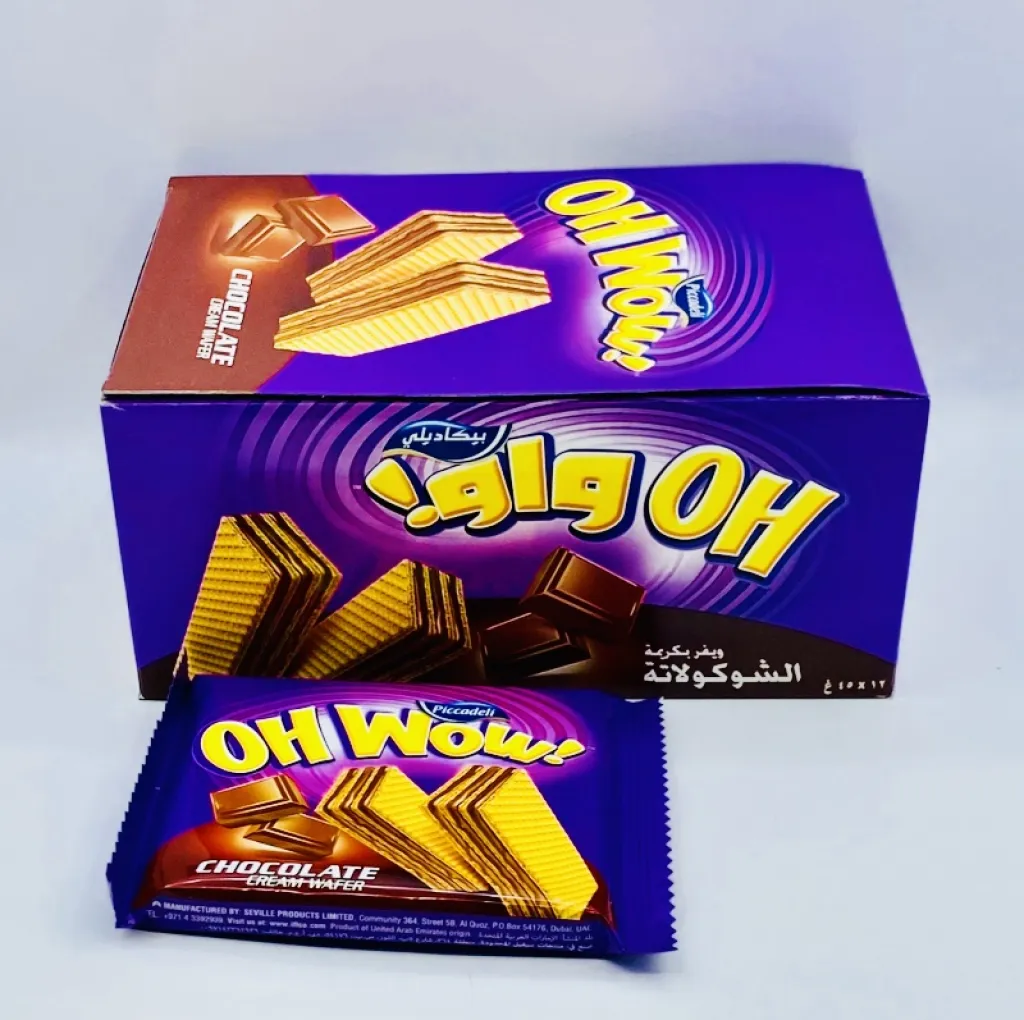 ويفر اوه واو بالشوكولاتة بافيل 12×12×45g