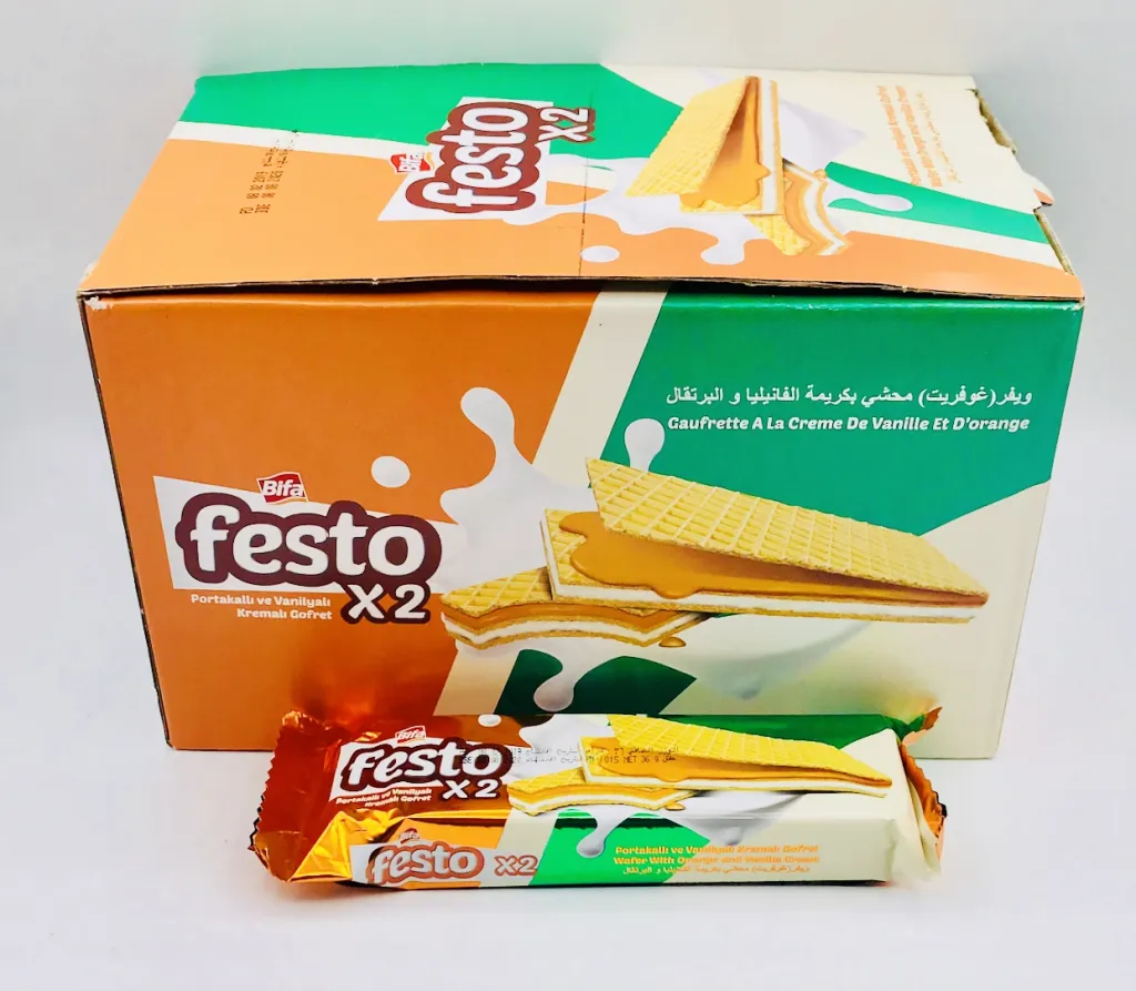 ويفر فيستو اخضر بالبرتقال 6x24
