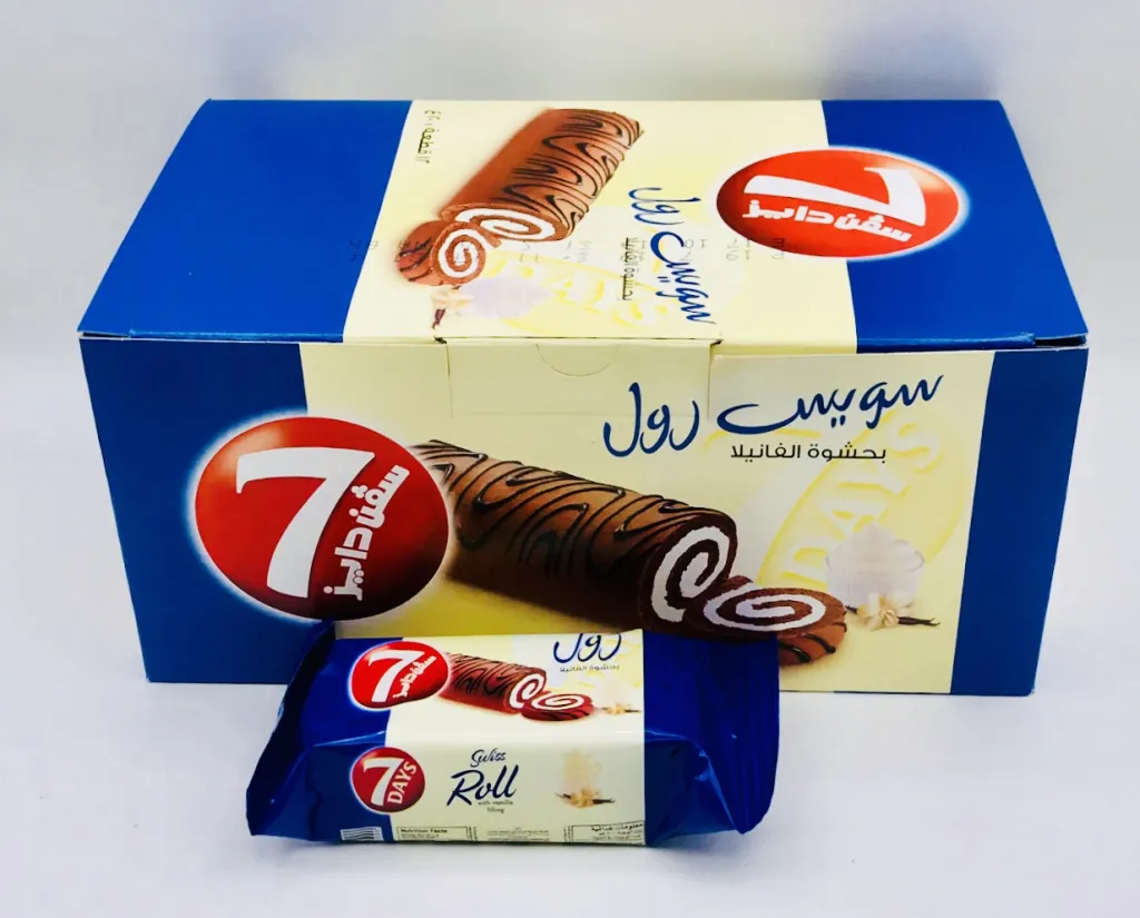 كيك سفن دايز سويس رول12×12×20g