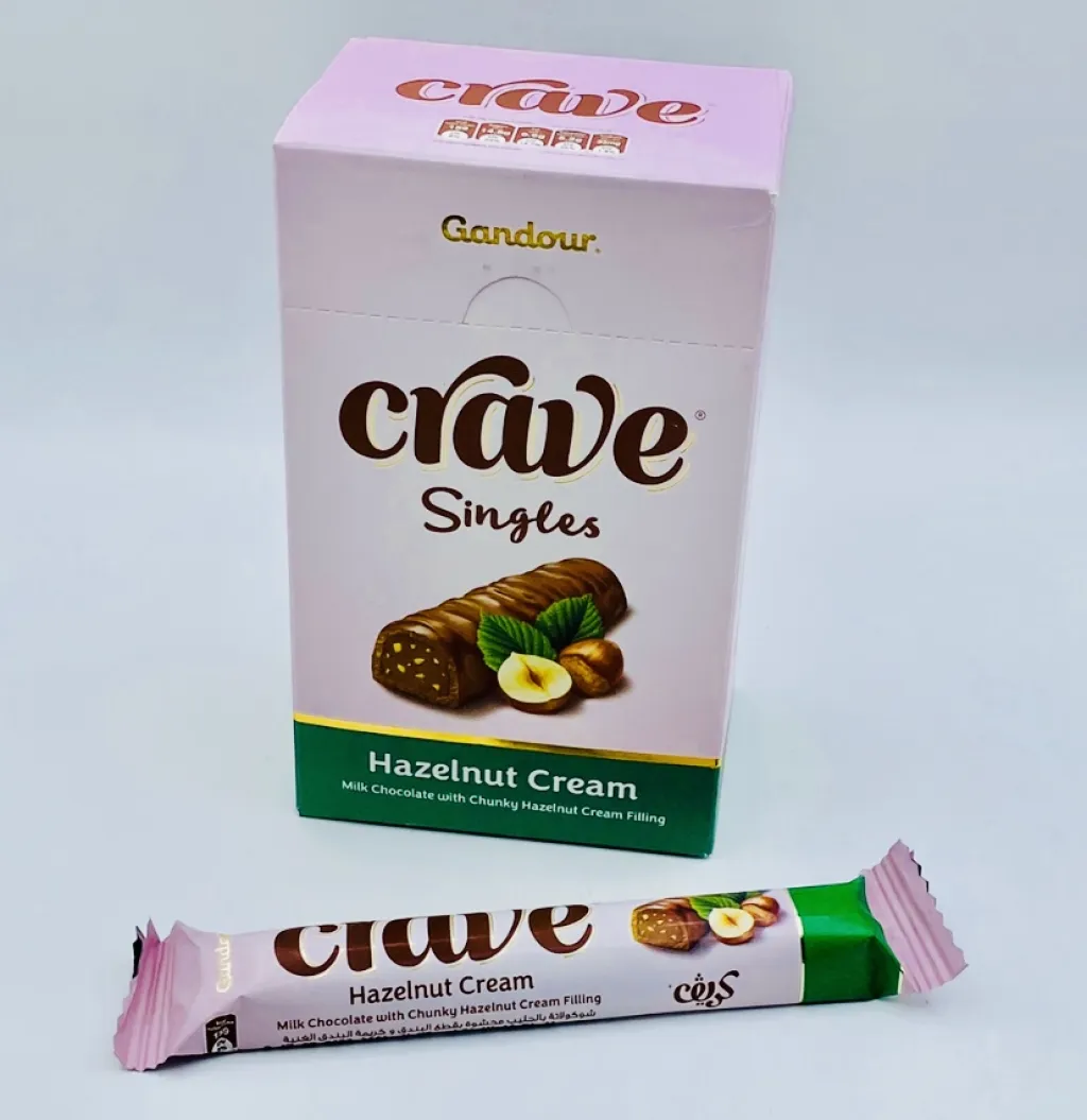 شوكولاتة  كريف سنجلز بندق غندور 12×12×29g