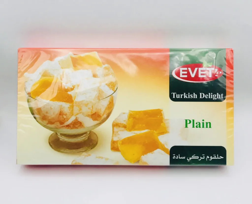 حلاوة حلقوم النقاء تركي سادة  400gx12