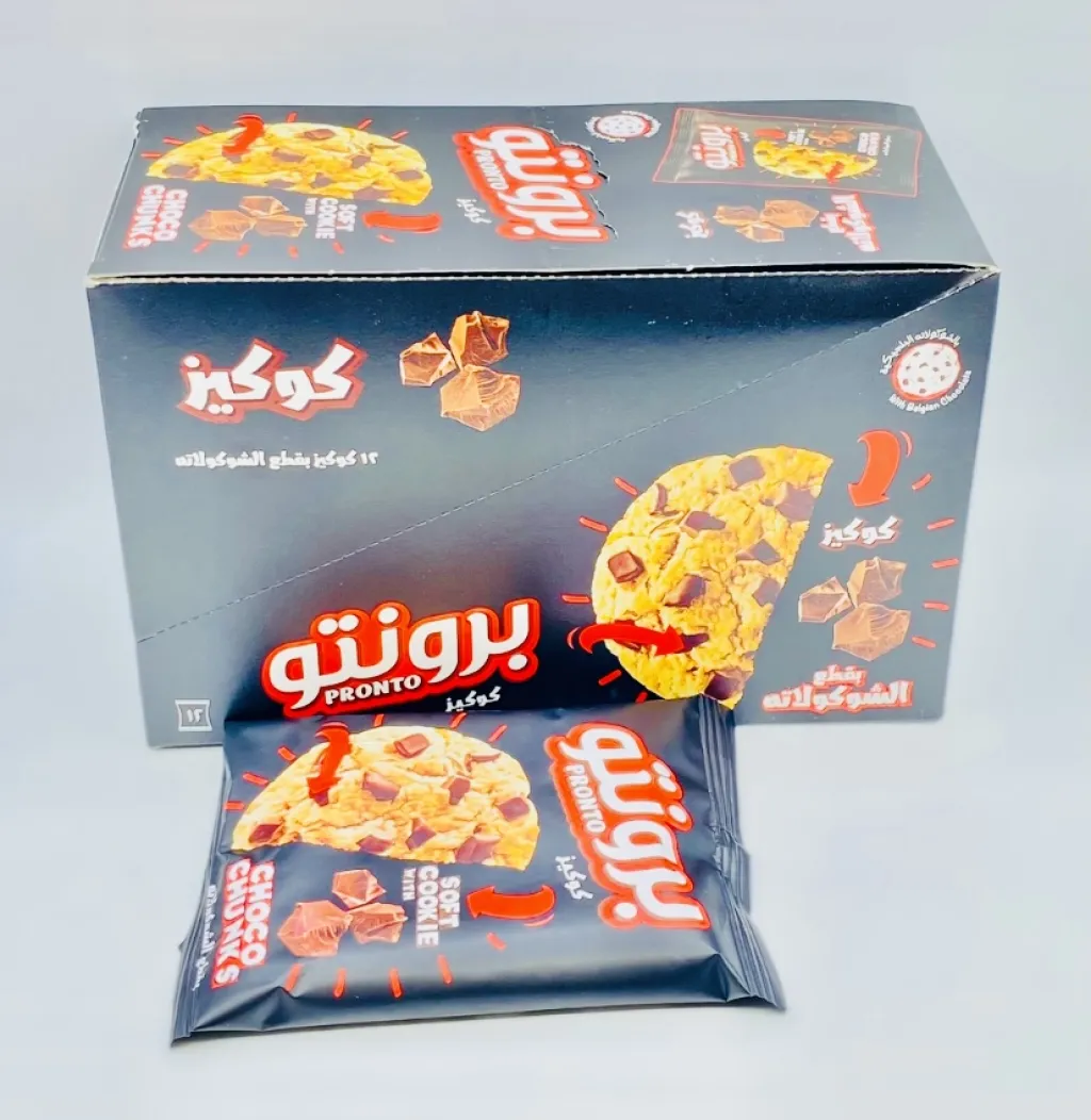 كوكيز برونتو بالشوكولاتة 6×12×40جم