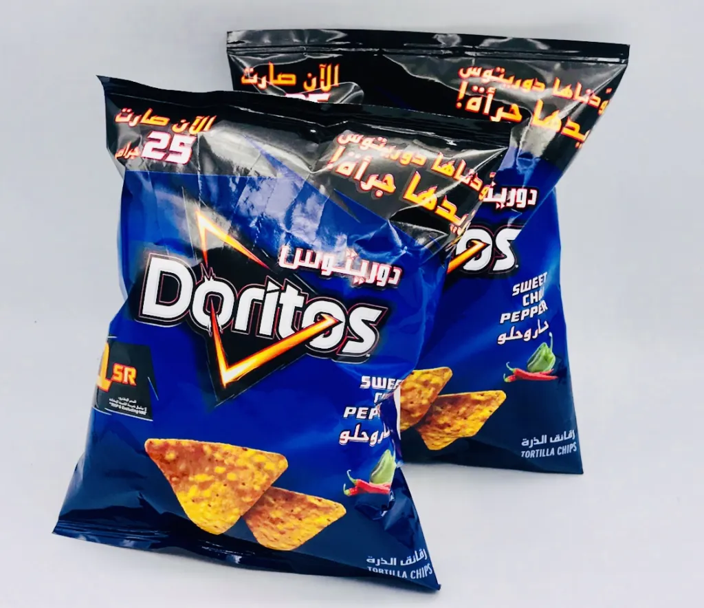 بطاطس دوريتوس حار وحلو4×16