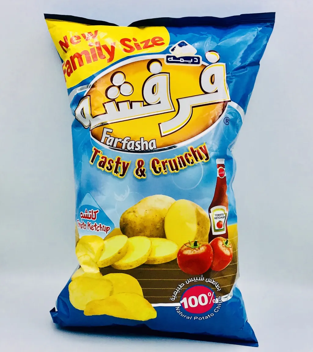 بطاطس  فرفشه بالكاتشب عائلي20×75جم