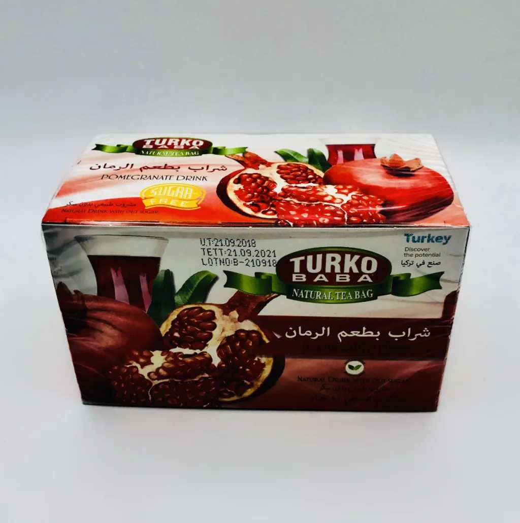 شراب شاهي فتلة الحدائق تركي بطعم الرمان 40gx24